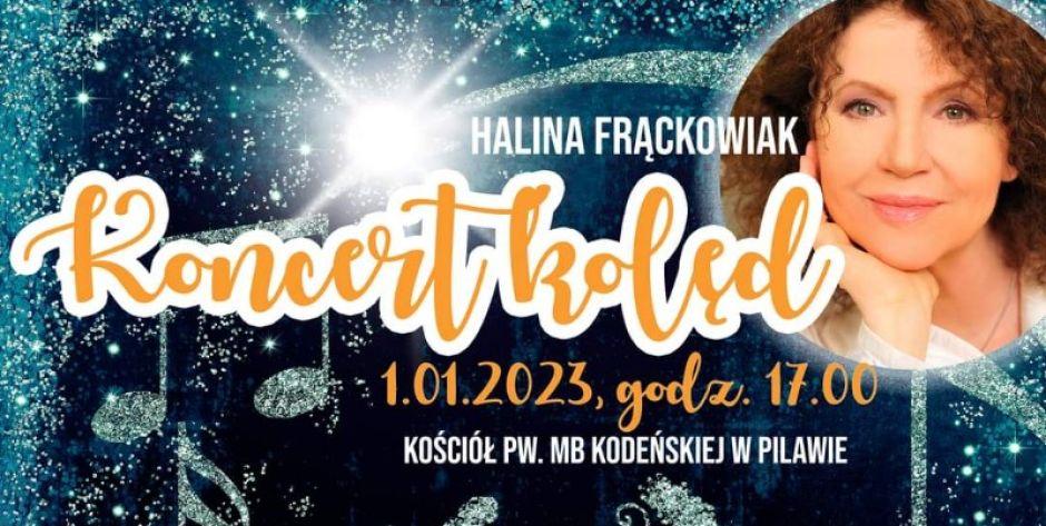 Halina Frąckowiak zaśpiewa kolędy w Pilawie