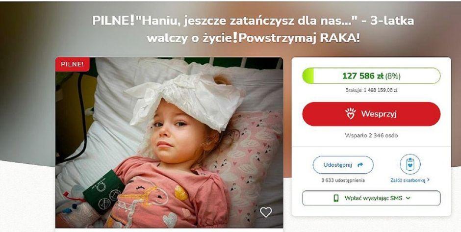 Nataszka wyzdrowiała, ale na nowotwór zachorowała Hania... Potrzebna pomoc!