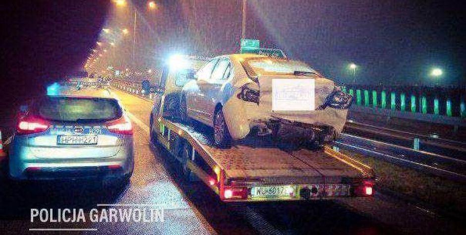 Przegapiła zjazd i się zatrzymała. Zderzyły się trzy pojazdy