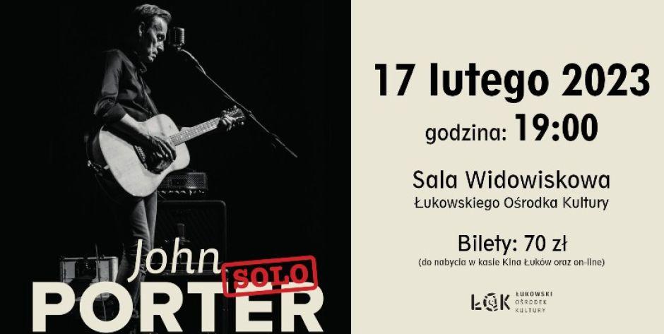 Łuków: są jeszcze bilety na Johna Portera