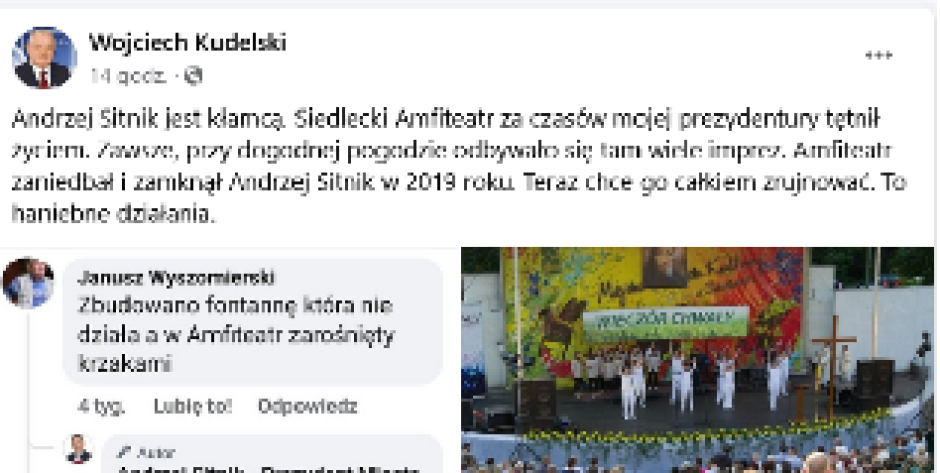 Wojciech Kudelski: Andrzej Sitnik jest kłamcą