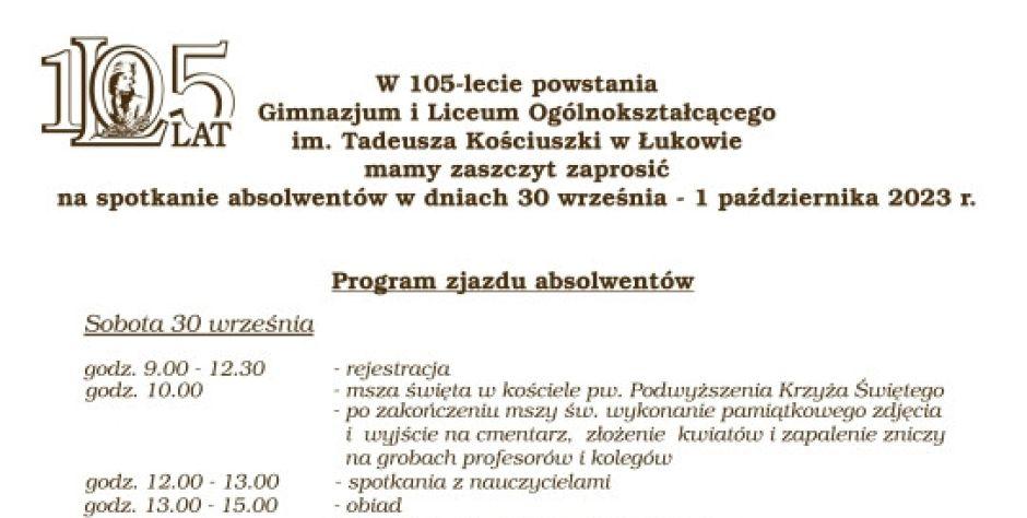 Zjazd absolwentów łukowskiego 