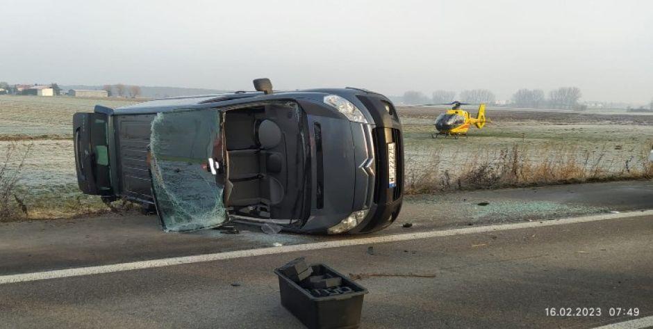 Wypadek w Morszkowie - wezwano śmigłowiec LPR