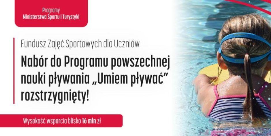 Są pieniądze na naukę pływania