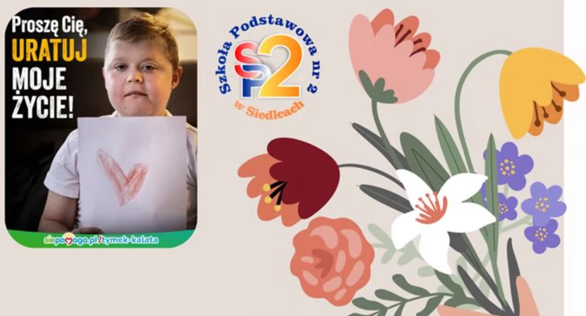 Piękny gest siedleckiej SP nr 2 - zamiast kwiatów dla nauczycieli, skarbonka dla Tymka Kalaty