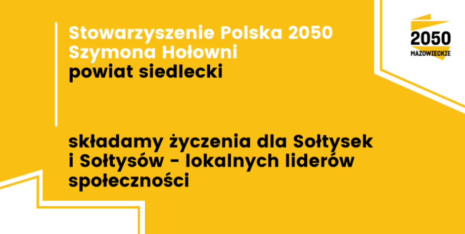 Życzenia dla Sołtysek i Sołtysów -  lokalnych liderów społeczności