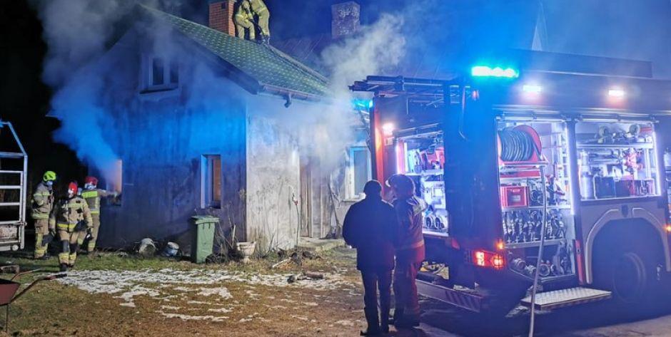 Gmina Borowie: Pożar sadzy w kominie