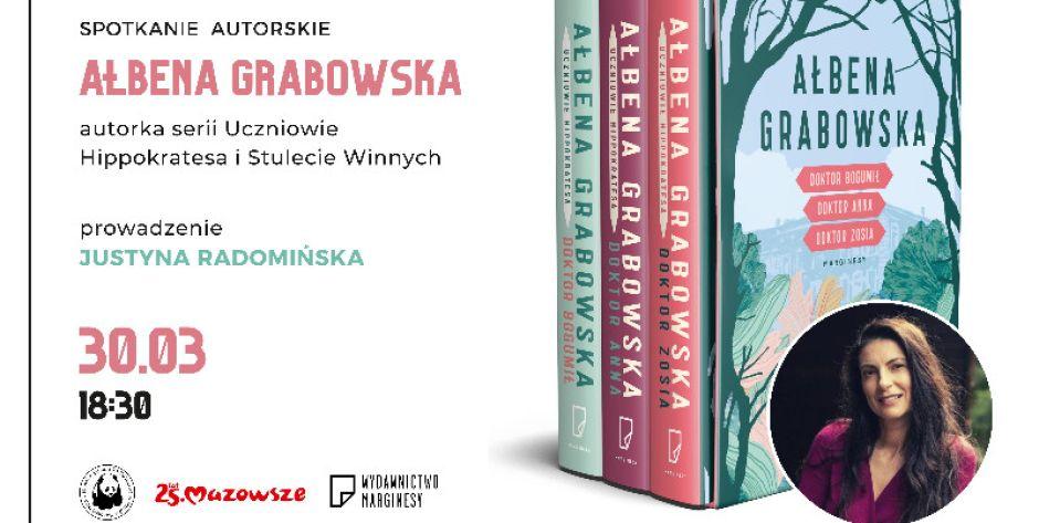 Ałbena Grabowska w Miejskiej Bibliotece Publicznej w Mińsku Mazowieckim