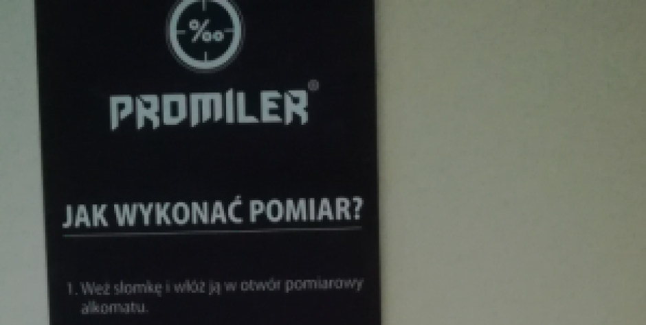 W komendzie policji zbadaj się alkomatem
