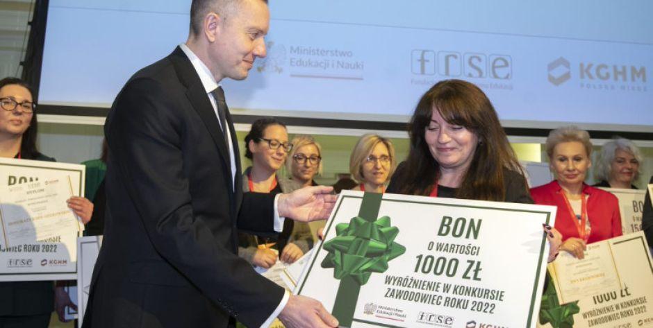 Wyróżnienie dla nauczycielki Anny Borychowskiej z ZSP nr 3 w Siedlcach
