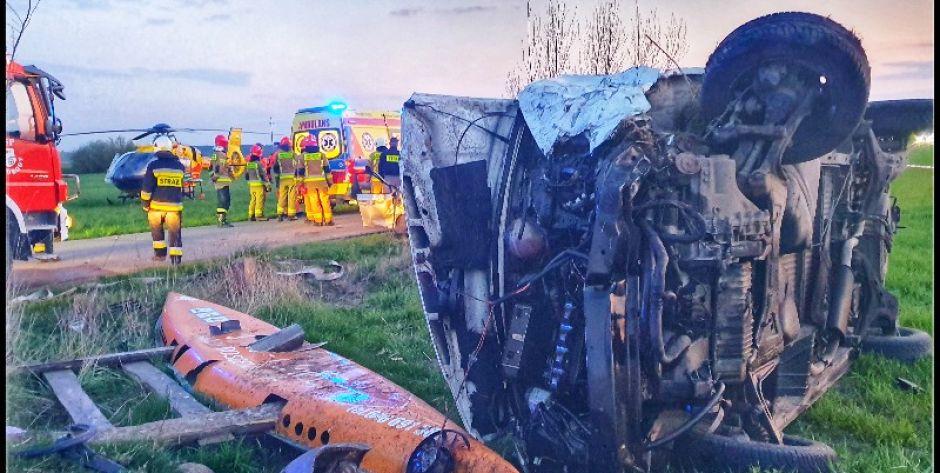 Poważny wypadek w miejscowości Zaliwie Piegawki - aktualizacja