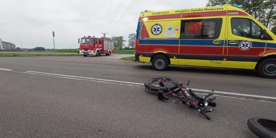 Łosice: Rowerzysta potrącony przez ciężarówkę 