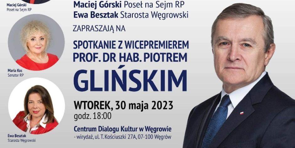 Wicepremier Piotr Gliński w Węgrowie