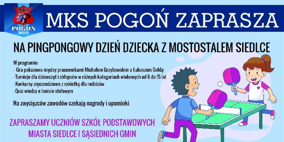 Pingpongowy Dzień Dziecka z Mostostalem Siedlce