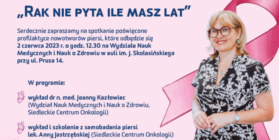 Rak nie pyta ile masz lat - otwarte spotkanie dla wszystkich
