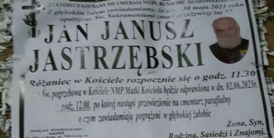 Pogrzeb poety Jana Janusza Jastrzębskiego