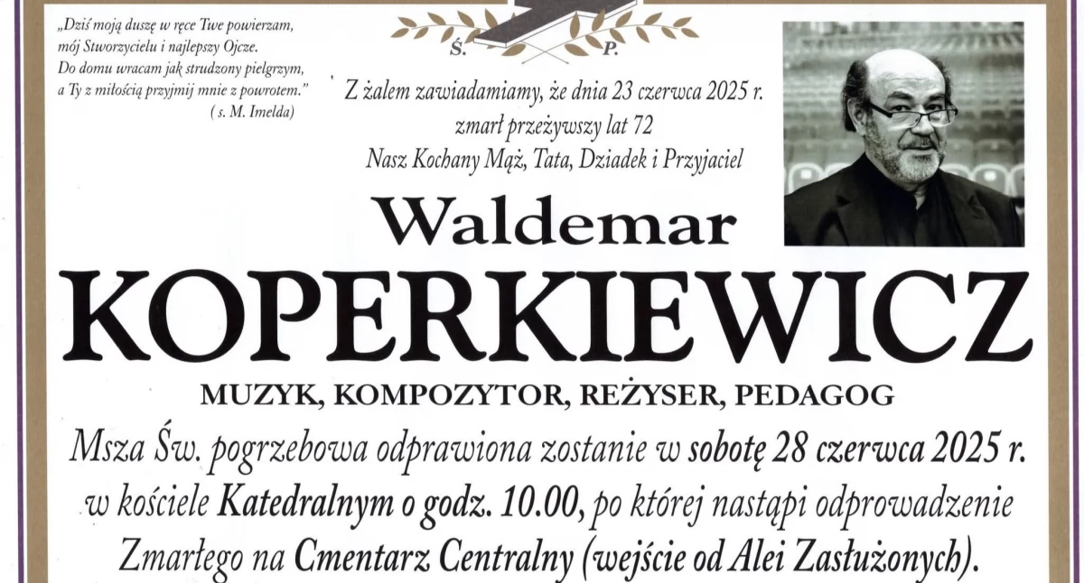 Uroczystości pogrzebowe śp. Waldemara Koperkiewicza 