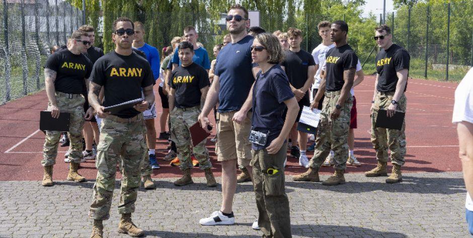 Amerykańscy żołnierze w Samochodówce