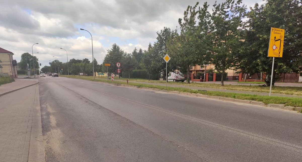 Ul. Partyzantów z ograniczonym ruchem