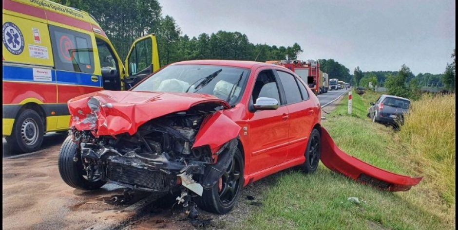 Wypadek w Białkach - DK 63 całkowicie nieprzejezdna (aktualizacja)