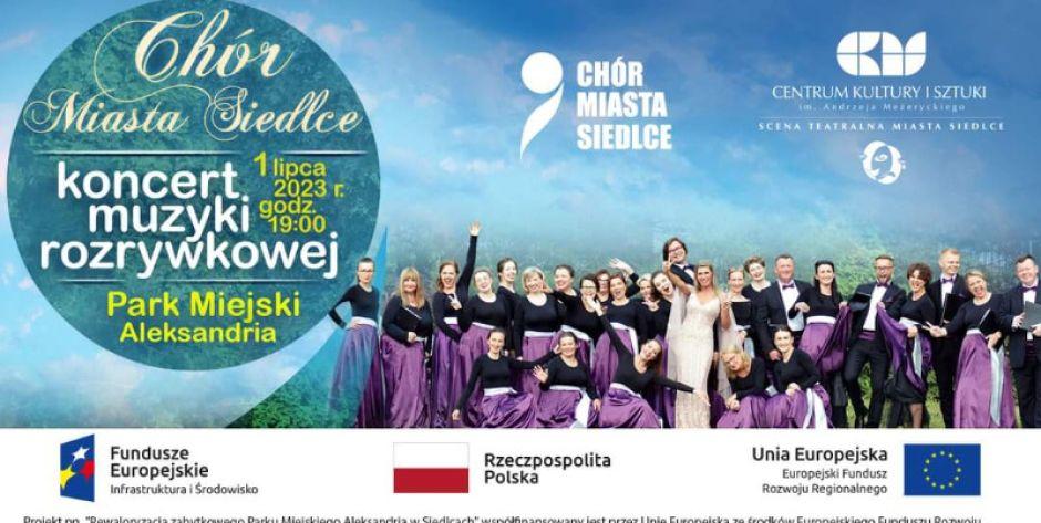 Koncert Chóru Miasta Siedlce w parku Aleksandria