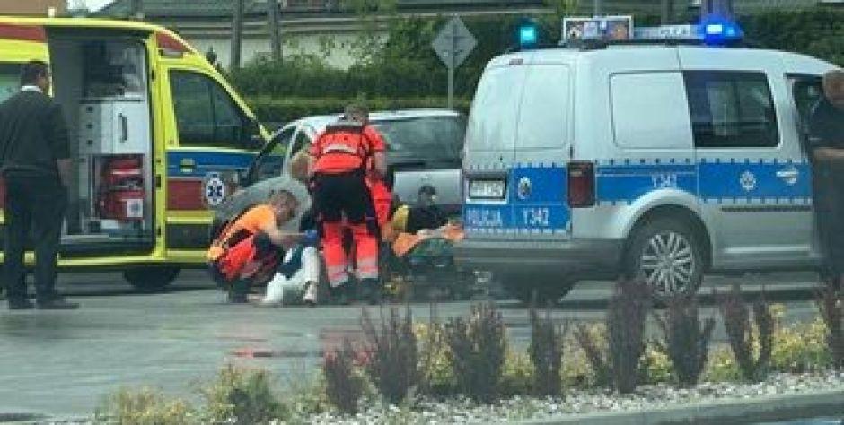 Siedlce: Potrącenie przy Lidlu