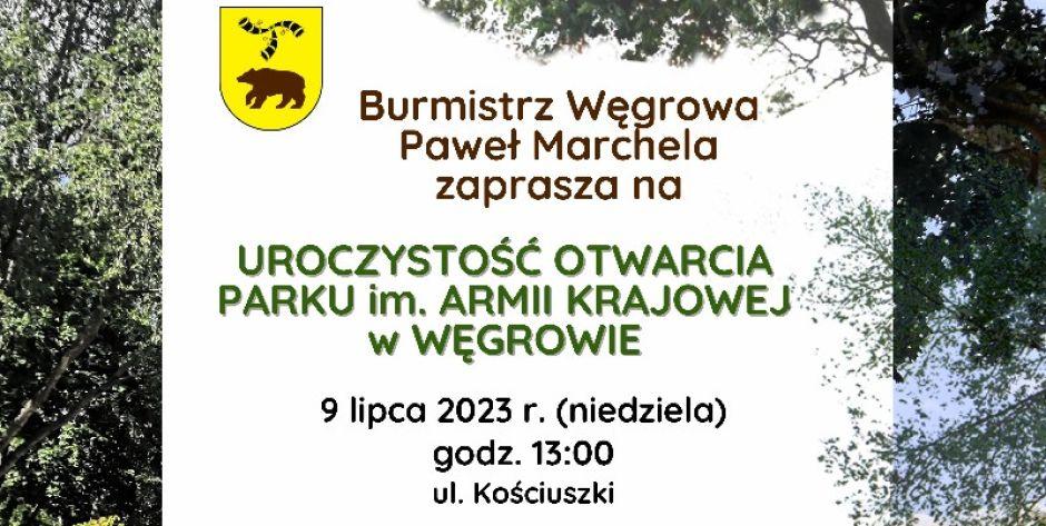 Otwarcie Parku im. Armii Krajowej w Węgrowie