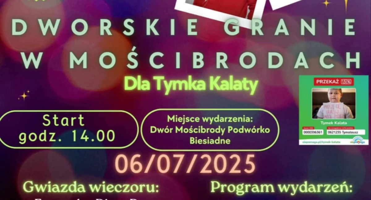 Dworskie Granie dla Tymka Kalaty. Nie może Was zabraknąć