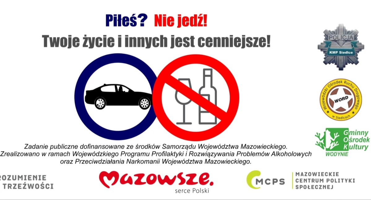 Rudnik Mały mówi STOP jeździe po alkoholu. Start cyklu edukacyjnego dla dorosłych