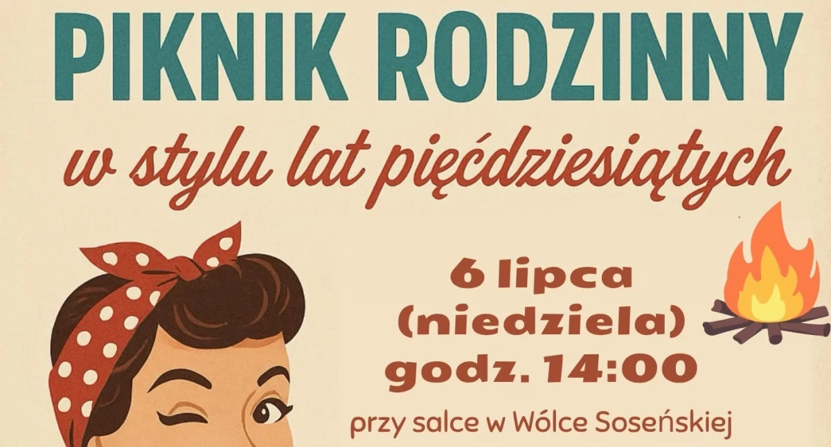 Piknik Retro w stylu lat pięćdziesiątych w gminie Mordy 