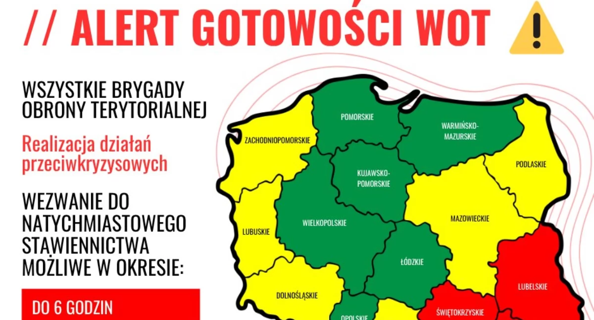ALERT GOTOWOŚCI WOT: Terytorialsi w gotowości