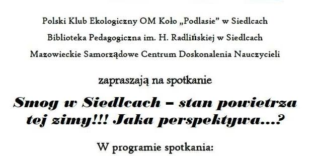 O smogu w Siedlcach