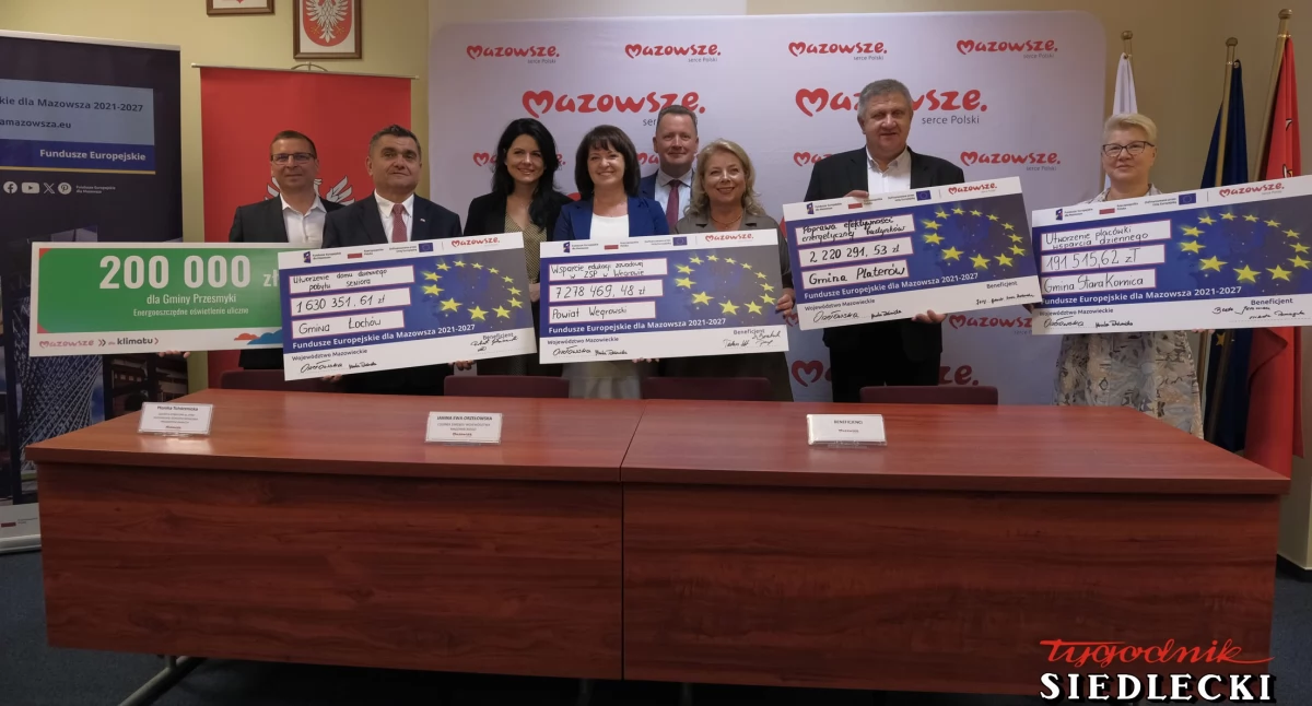 Ponad 11 milionów złotych z Funduszy Europejskich dla regionu siedleckiego