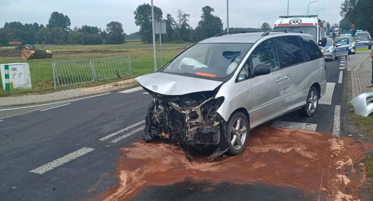 Wypadek w gminie Stoczek Łukowski. Trzy osoby poszkodowane
