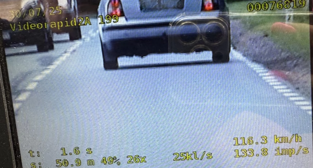 Pędził 116 km/h! Stracił prawo jazdy...