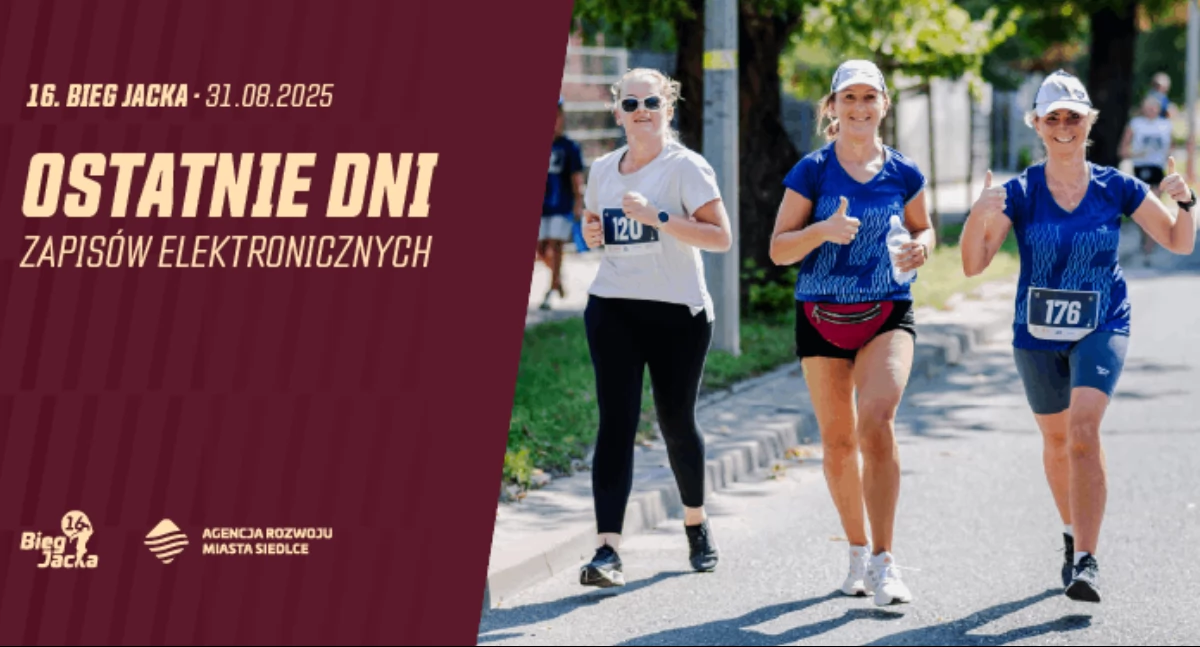 Ostatnie dni zapisów na XVI Bieg Jacka!