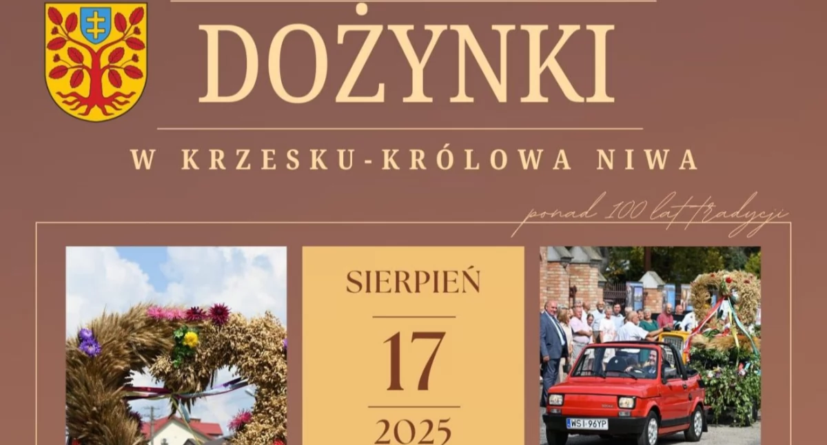 Ponad wiek tradycji – Gminne Dożynki w Krzesku-Królowa Niwa już 17 sierpnia! 