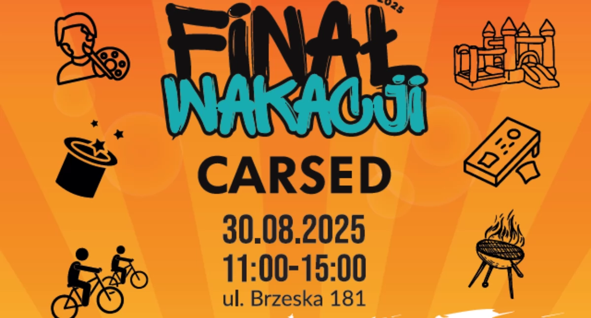 Wielki Finał Wakacji w CARSED Siedlce – rowerowy rajd, piknik i moc atrakcji dla całych rodzin