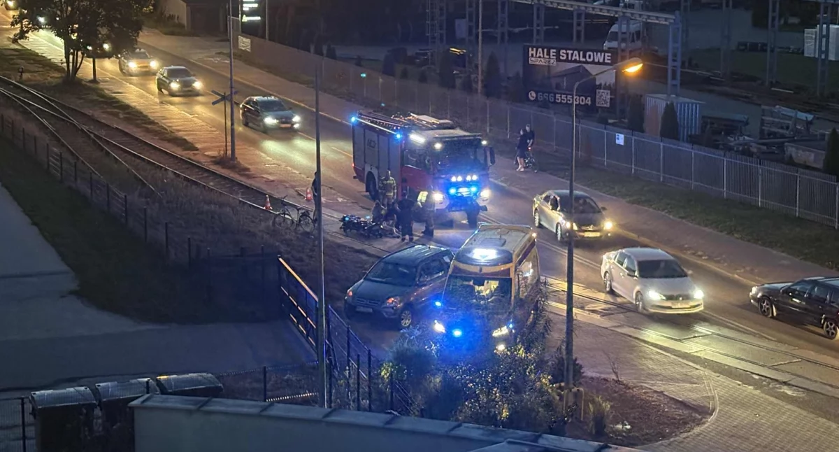 Wypadek rowerzystki na ul. Składowej w Siedlcach