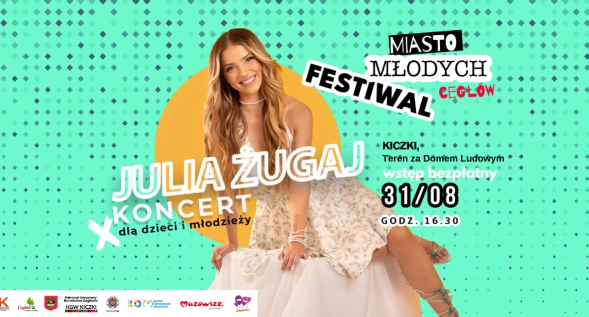 Julia Żugaj na zakończenie wakacji w Gminie Cegłów!