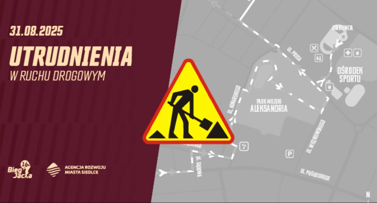 Niedzielne utrudnienia w ruchu drogowym na terenie Siedlec