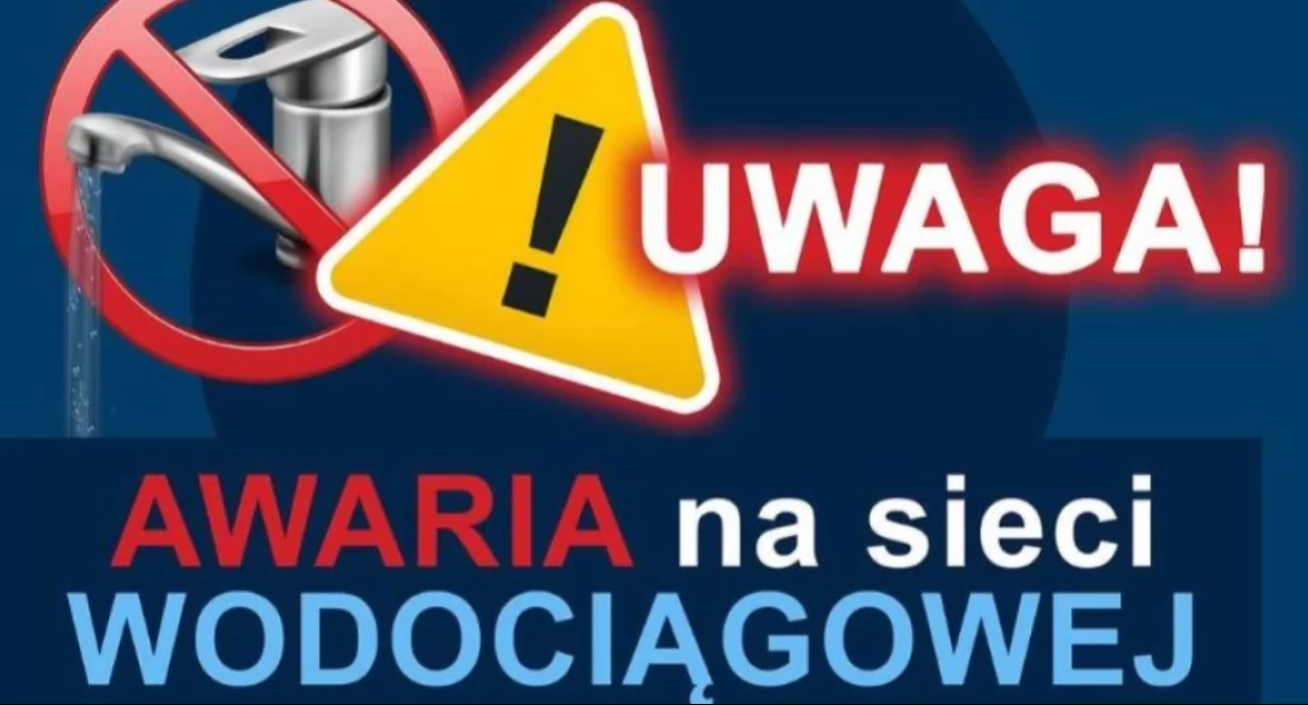 Awaria sieci wodociągowej na ul. Floriańskiej!