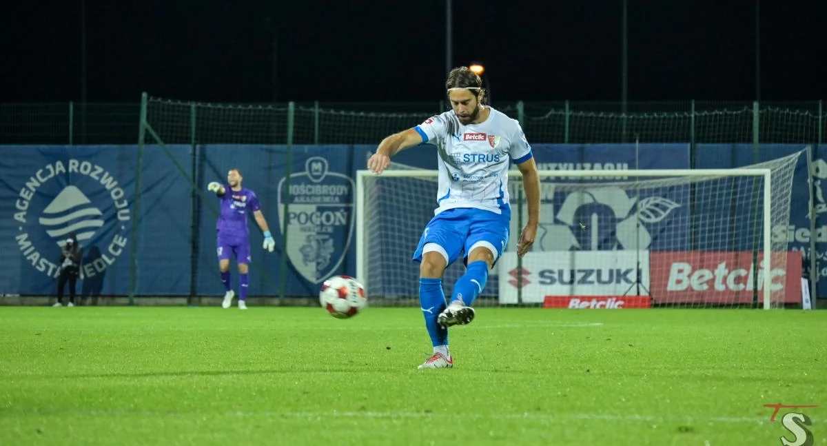 Marcin Flis - gol i Pogoń Siedlce ma 3 punkty!
