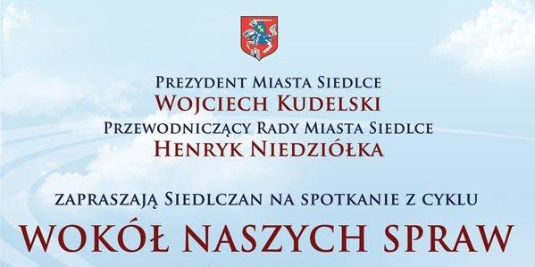 Spotkanie władz Siedlec z mieszkańcami