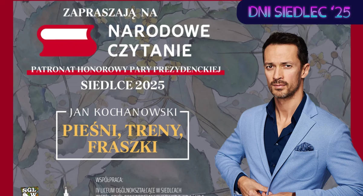 Narodowe Czytanie w Siedlcach z udziałem Rafała Cieszyńskiego