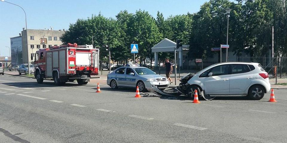 Wypadek na skrzyżowaniu
