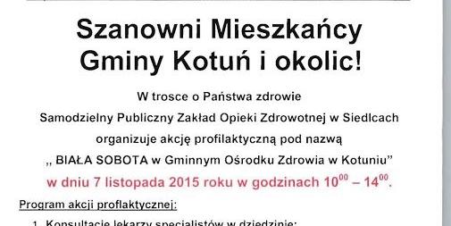 Biała sobota w Kotuniu