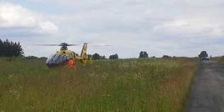 Poparzony łukiem elektrycznym w pałacu