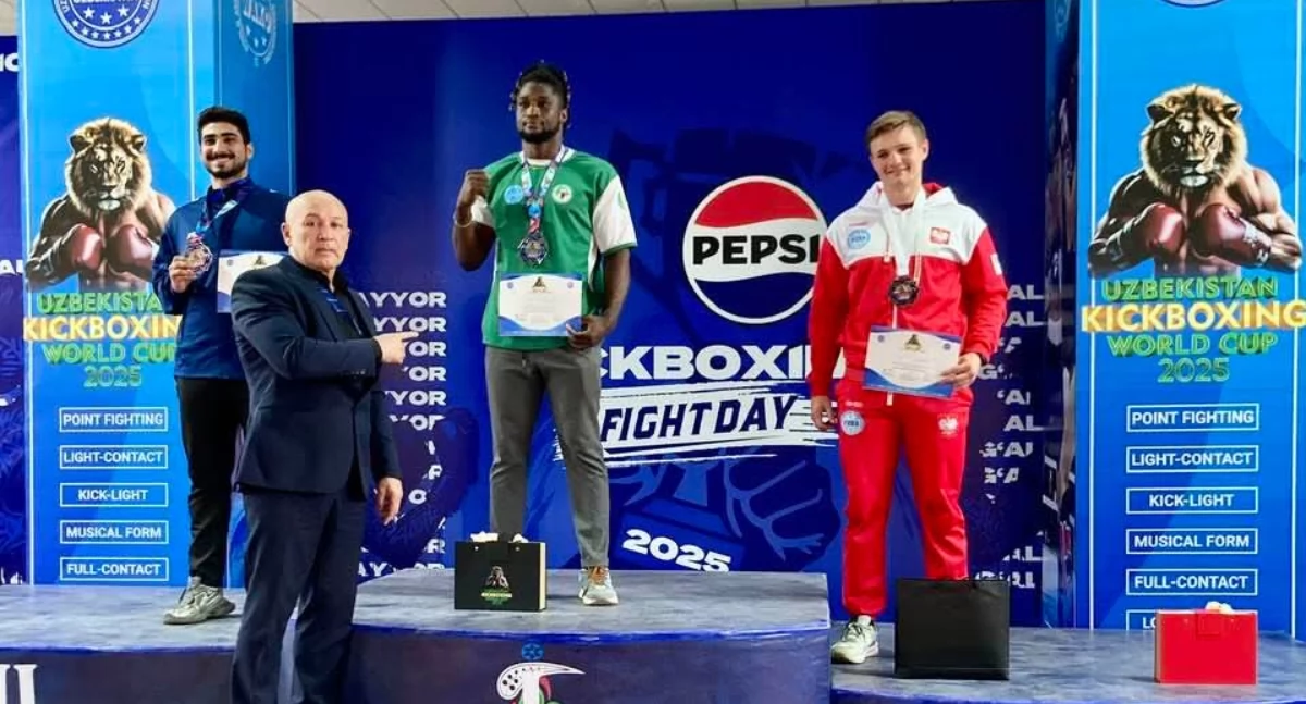 Dominik Grzęda na podium Pucharu Świata w Taszkencie