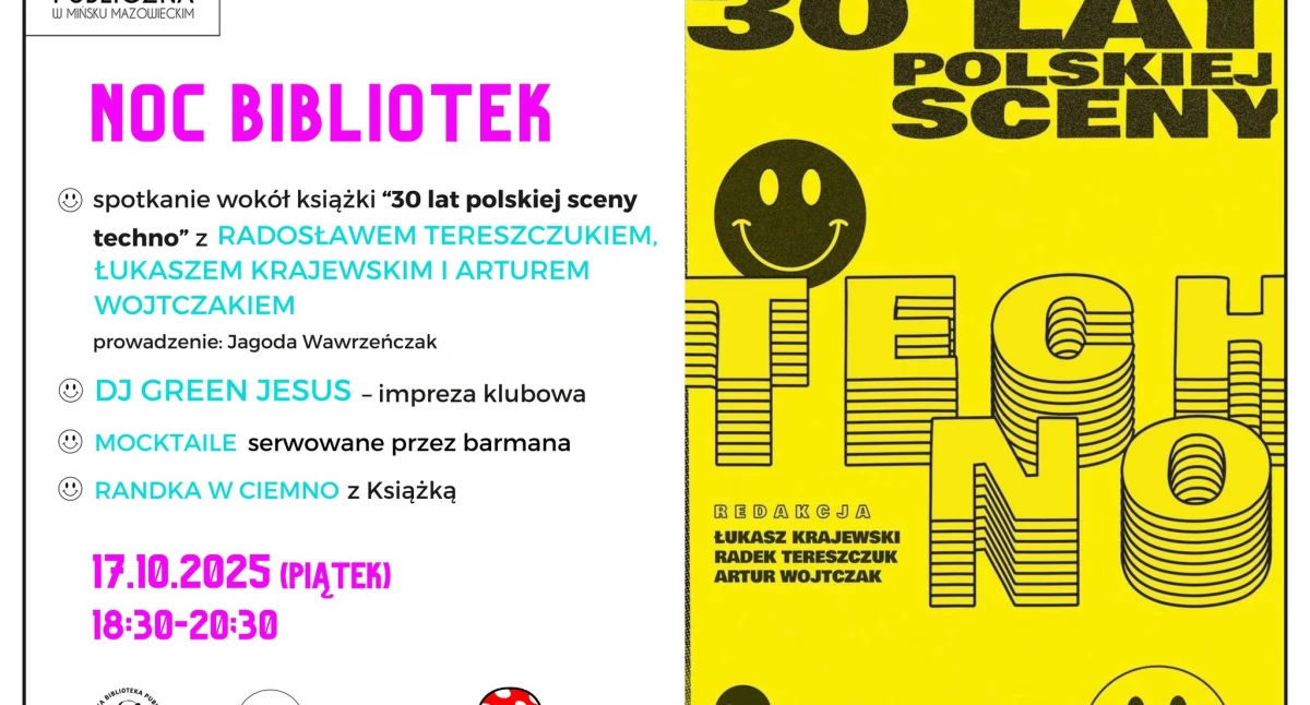 Techno i randka w ciemno z książką 
